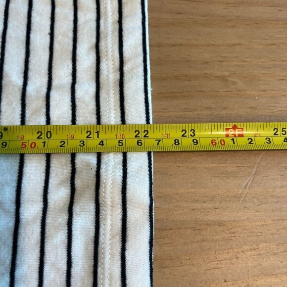 Marine Layer Double Knit Carter Henlet Medium in White Black Stripe - Picture 7 of 8